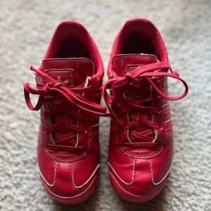 Little Boys Red/Gold Adidas Samoa Size 1